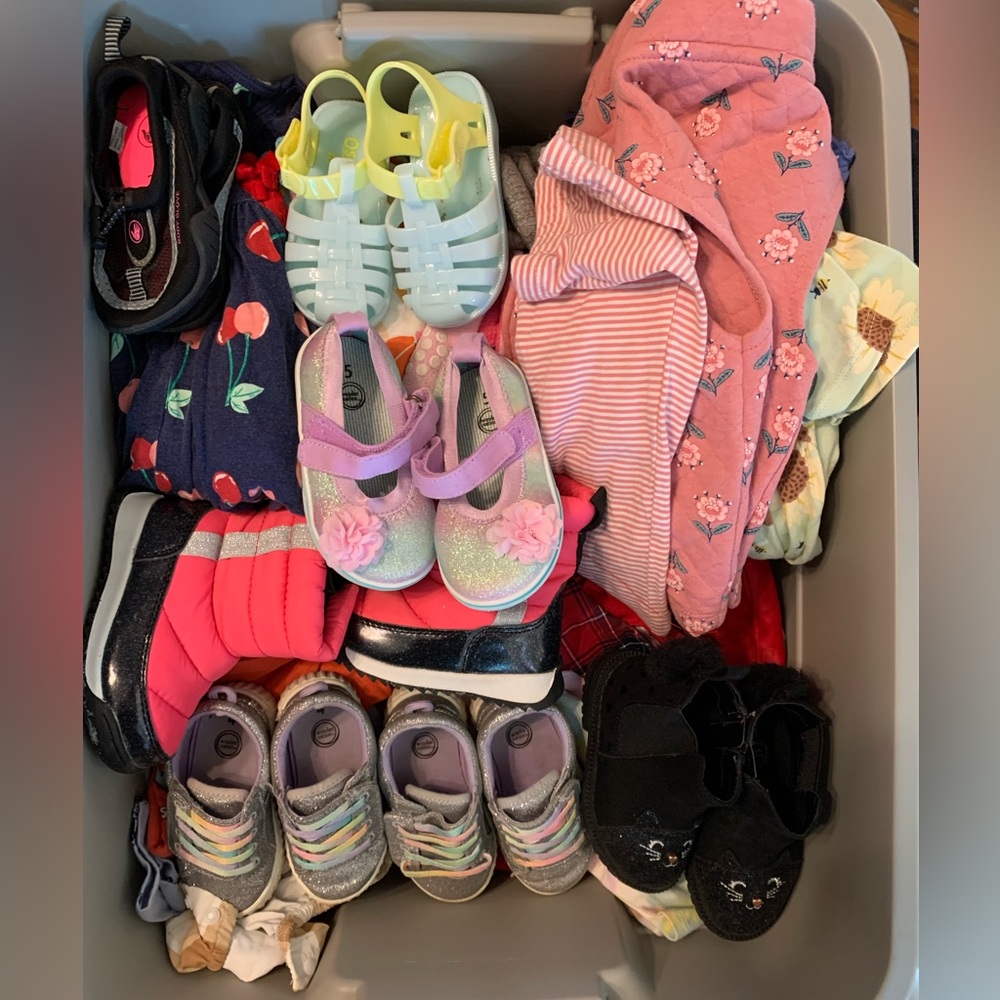 Baby girl bundle 12-18 and shoes